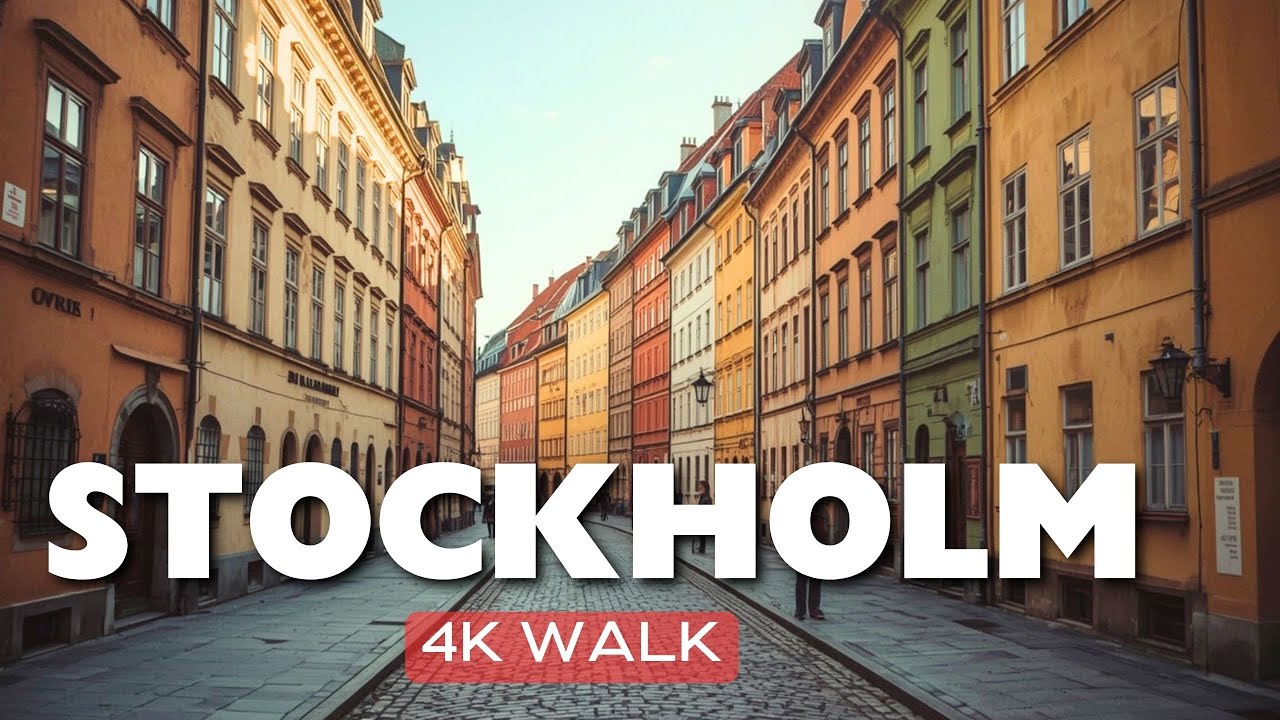 Stockholm Old Town 4K Walking Tour – Gamla Stan, Royal Palace & Food | 48 Min