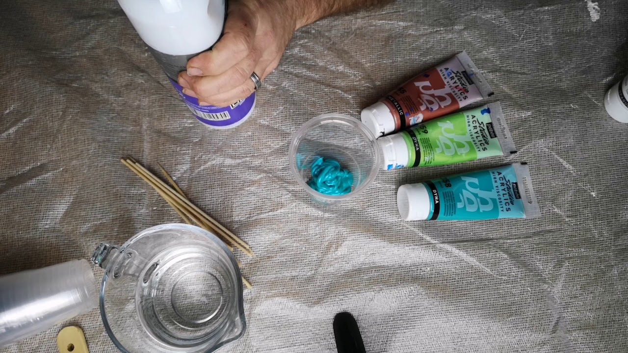 How I Mix My Paint For Acrylic Pours / Fluid Art With Pebeo Studio Acrylics & Medium