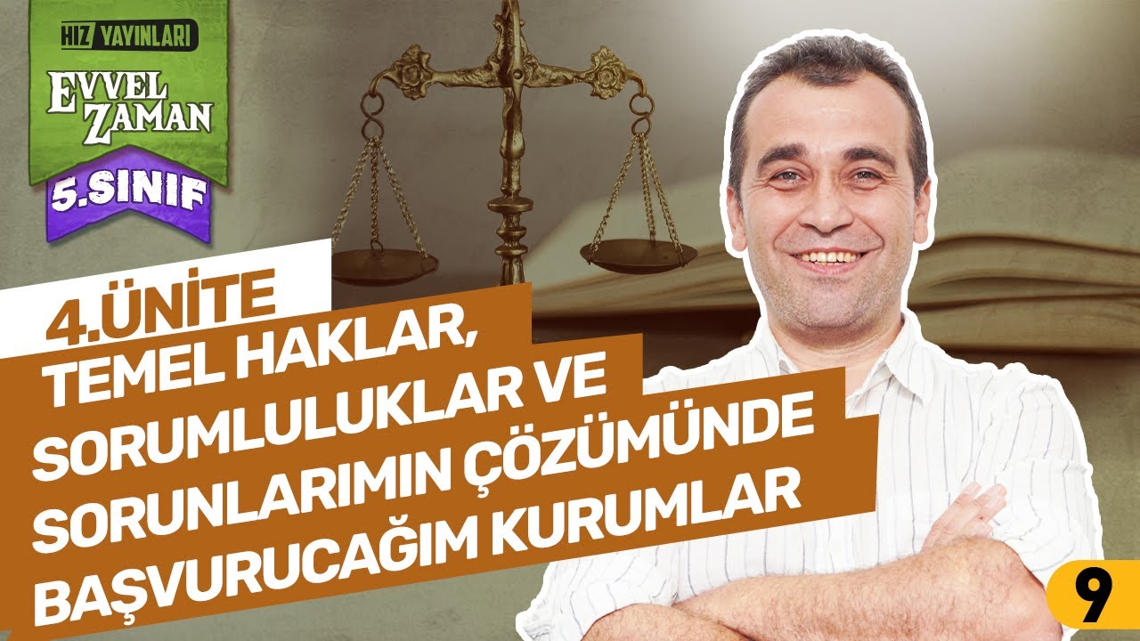 5. Sınıf Sosyal Bilgiler - Temel Haklar ve Sorumluluklar - 4. &Uuml;nite Konu Anlatımı