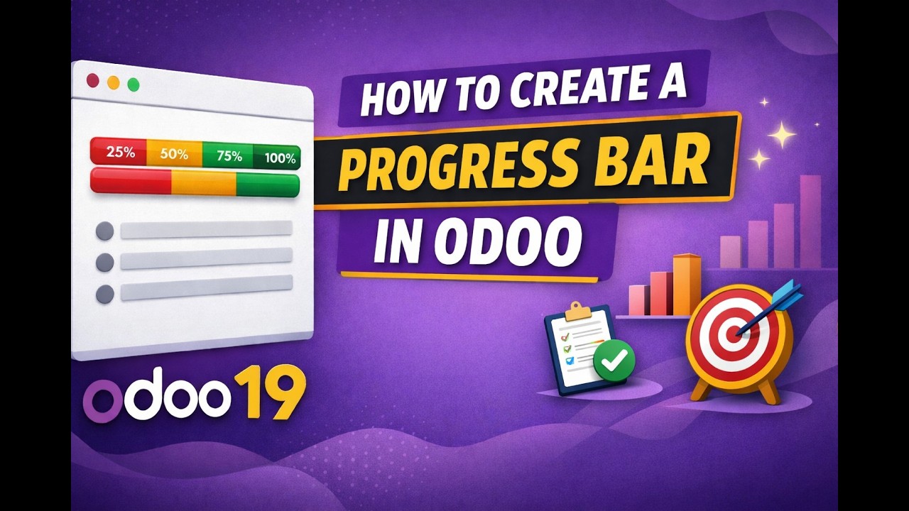 How to Create a Progress Bar in odoo19 || Part 76