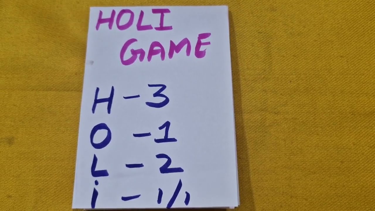 HOLI GAMES/KITTY PARTY GAMES/LADIES/COUPLE/BIRTHDAYPARTY GAME /