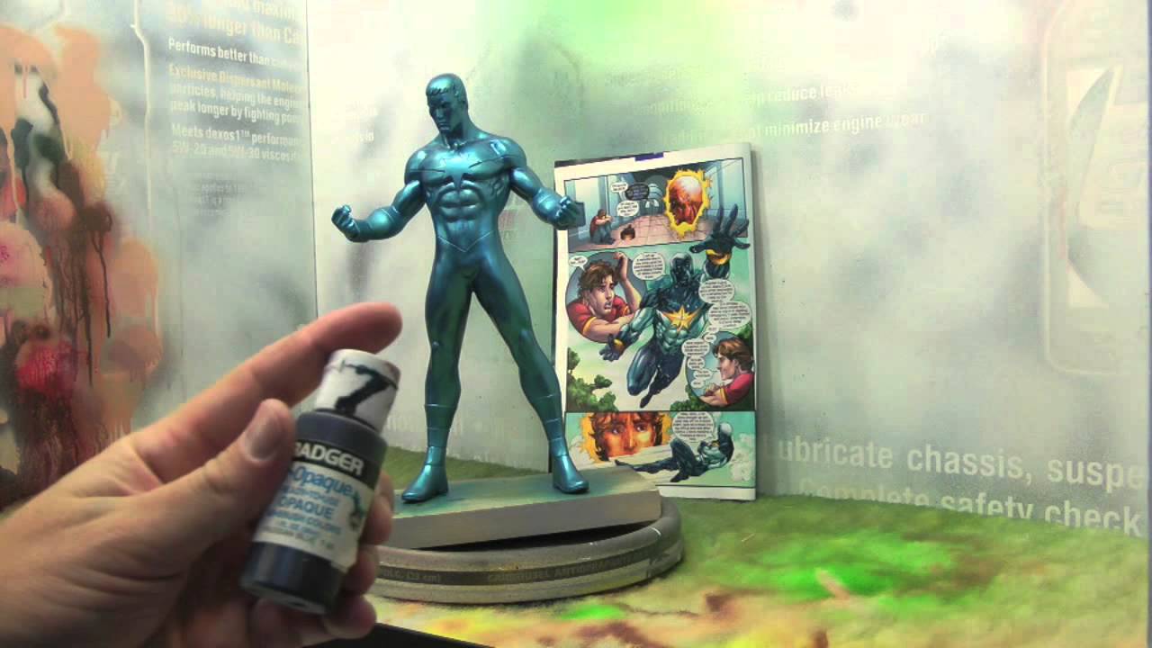 Repainting Captain Marvel Modern Bowen Statue Part 1
