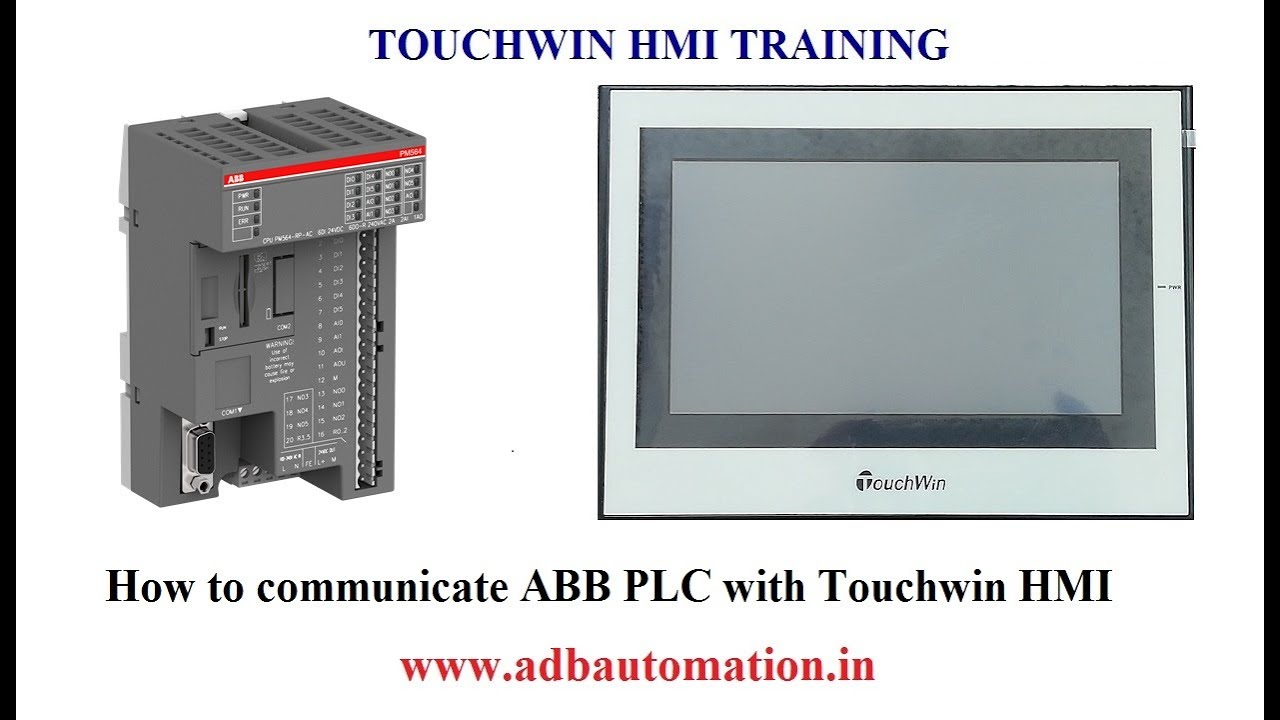 ABB PLC AND  TOUCHWIN  HMI COMMUNICATION