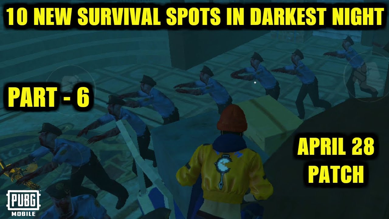 *NEW* 10 SURVIVAL SPOTS TO SURVIVE FROM ZOMBIES IN EVOGROUND DARKEST NIGHT MODE PUBG MOBILE 0.12