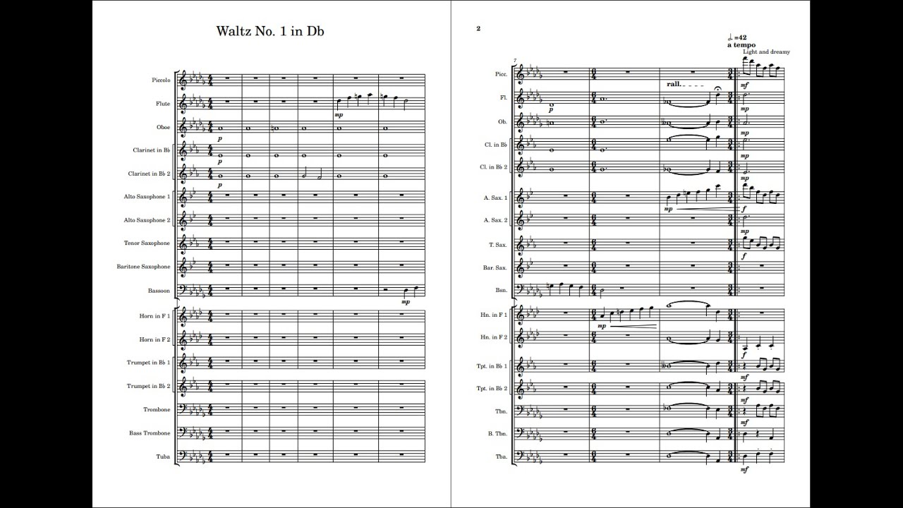 Waltz No. 1 in Db (Original Composition)