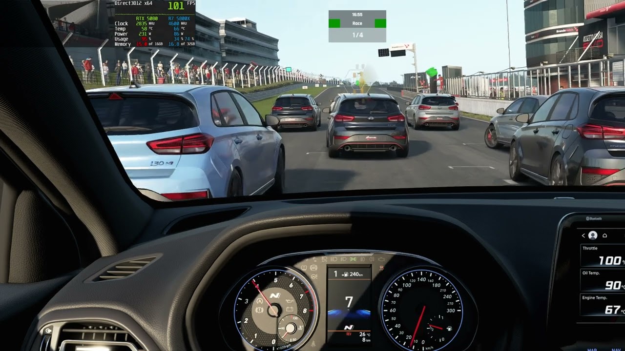 Assetto Corsa EVO - RTX5080 - DLSS4 - ULTRA QUALITY