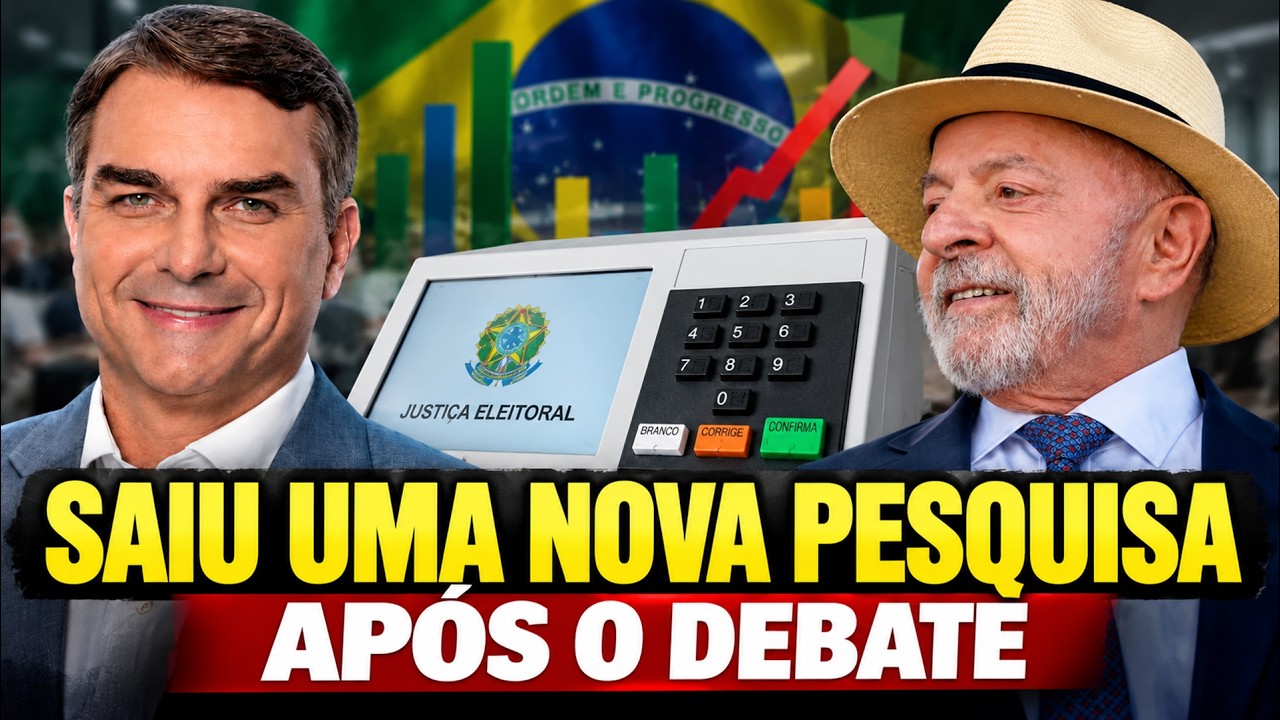 NOVA PESQUISA PRESIDENTE 2026 ap&oacute;s DEBATE e SABATINA LULA e FL&Aacute;VIO BOLSONARO PESQUISA SEGUNDO TURNO