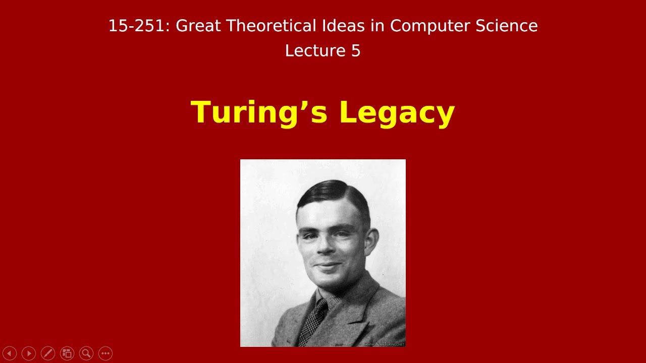 Great Ideas in Theoretical Computer Science: Turing's Legacy (Spring 2015)