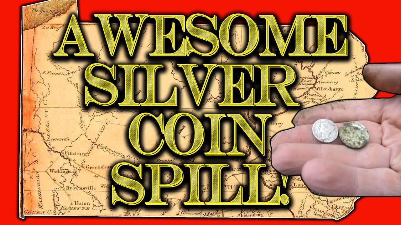 Metal Detecting an Old Yard in Pennsylvania - Silver Coin Spill and Old Relics!