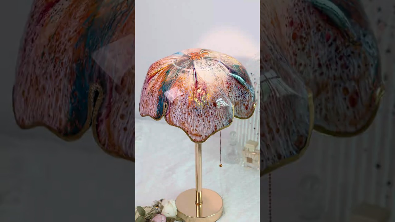 Epoxy Resin Dying Tray Turned into a Beautiful Creative Lamp!
