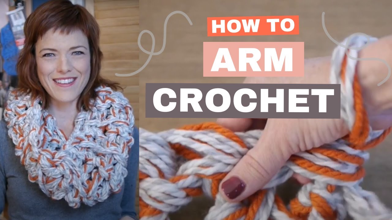 How to Arm Crochet a Cozy Cowl | No Hook Needed!