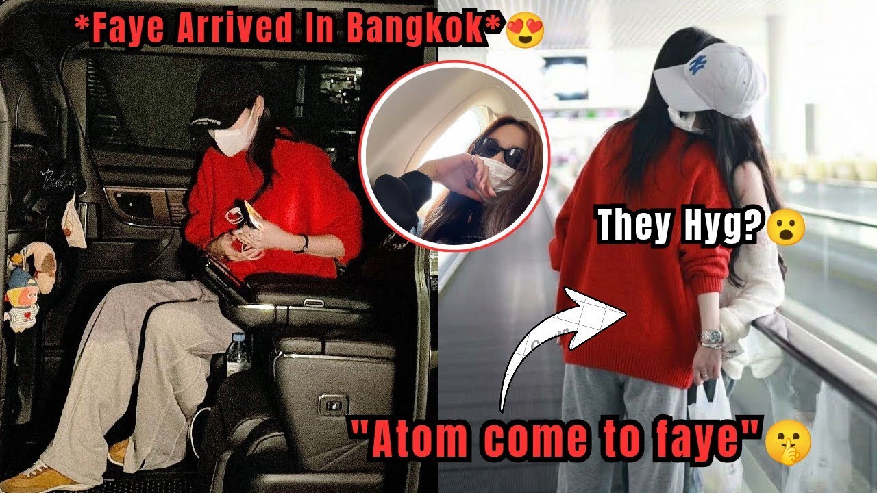 (FayeAtom) Atom Wait In Airport?😮 She Hug And Welcome Faye