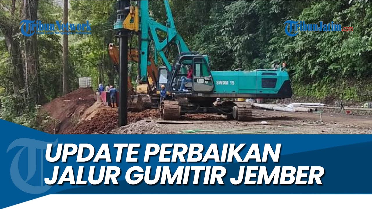 MASUK TAHAP PENGEBORAN TANAH TEPI JURANG, Update Perbaikan Jalur Gumitir Jember