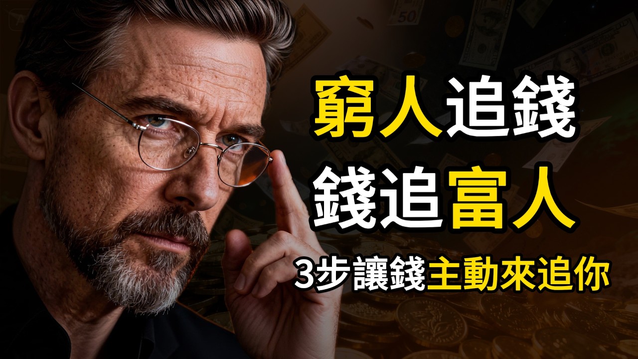 窮人追錢，錢追富人，分享3步調頻到富足，讓財富主動來追你！