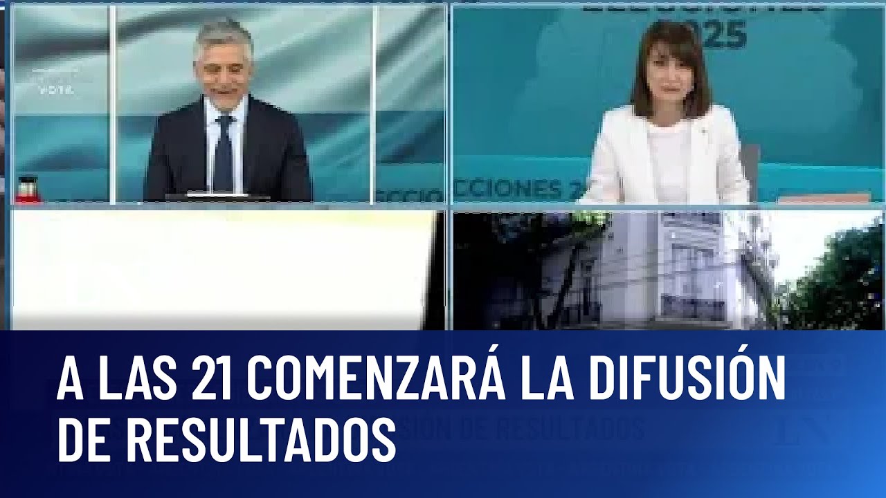 A las 21 comenzar&aacute; la difusi&oacute;n de resultados; Elecciones Legislativas 2025