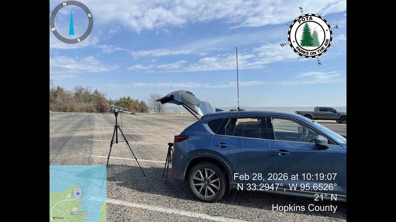 20260228 Amateur Radio POTA Activation of Cooper Lake State Park