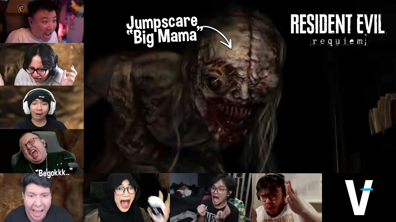 Reaksi streamer/youtuber pertama kali jumpscare bertemu 