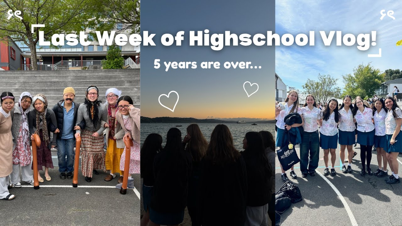 LAST WEEK OF HIGHSCHOOL! (NZ vlog) - spirit week, senior sunrise, dress up