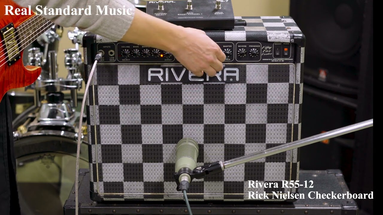 RIVERA R55-12  Rick Nielsen Checkerboard USED