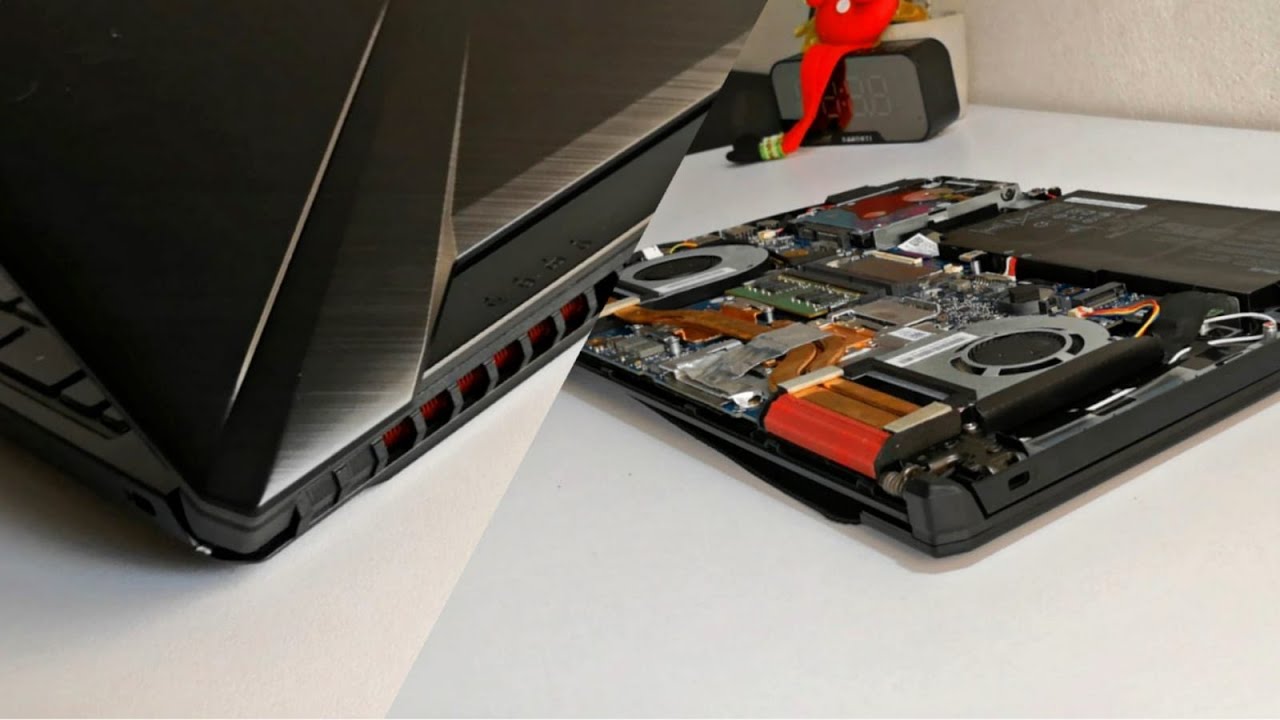 Asus tuf gaming upgrade y cambio de pasta térmica | Desarmar asus tuf gaming