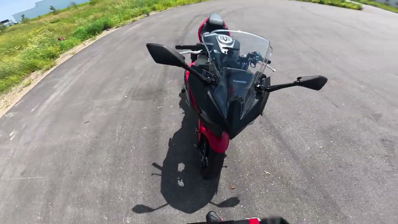Длинный видеоблог | Катание и болтовня | Спокойная поездка на Ninja 500SE | Начинающий райдер |