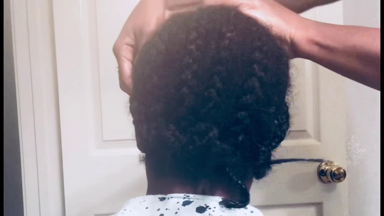 Hair Oiling and Scratching between braids (aggressive)