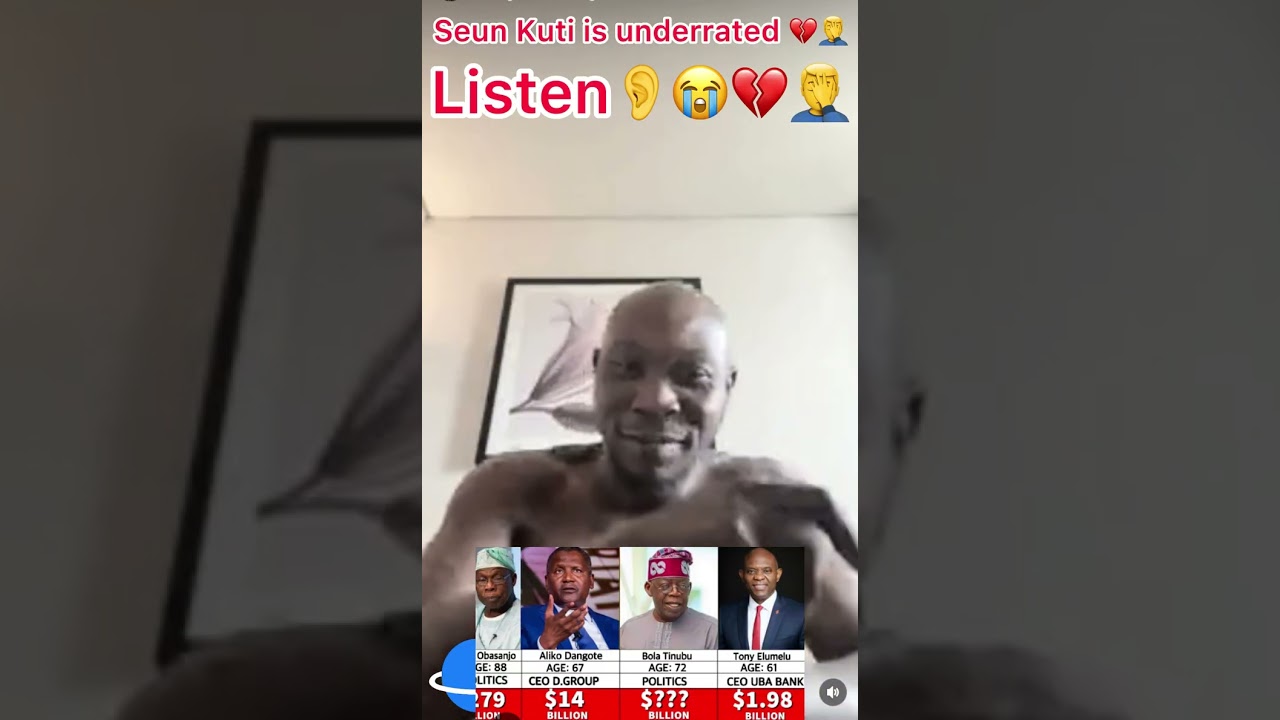 “The elites are the biggest cr!!m!!nals,” Seun Kuti exp0ses the real game of the elites 