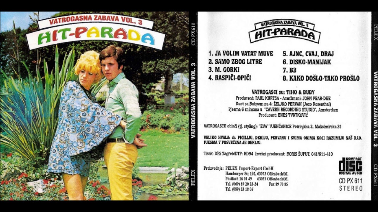 Vatrogasci -  Vatrogasna zabava vol. 3  - Hit parada (1994.g)
