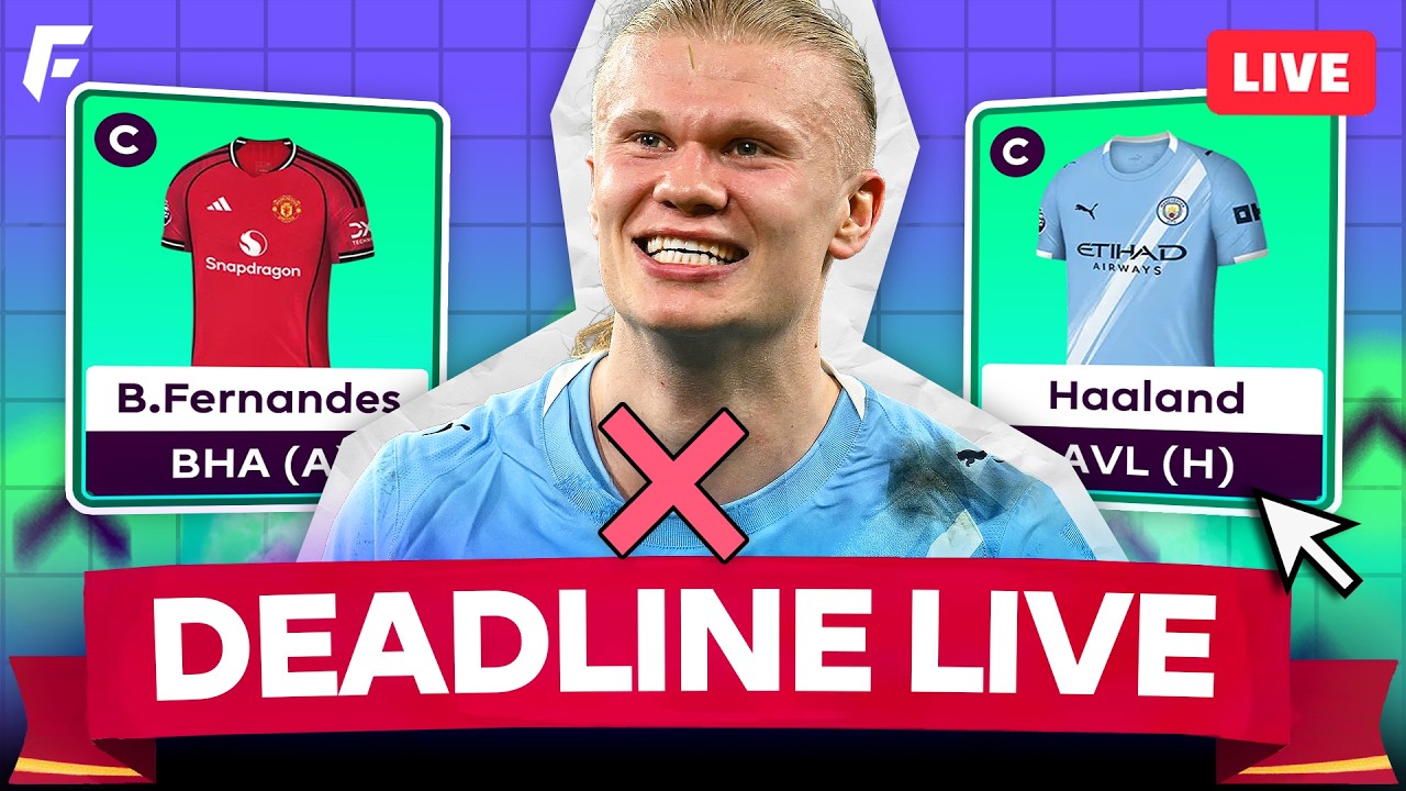 FPL GW38 DEADLINE STREAM ✅ HAALAND CHERKI O'REILLY BENCHED ❌