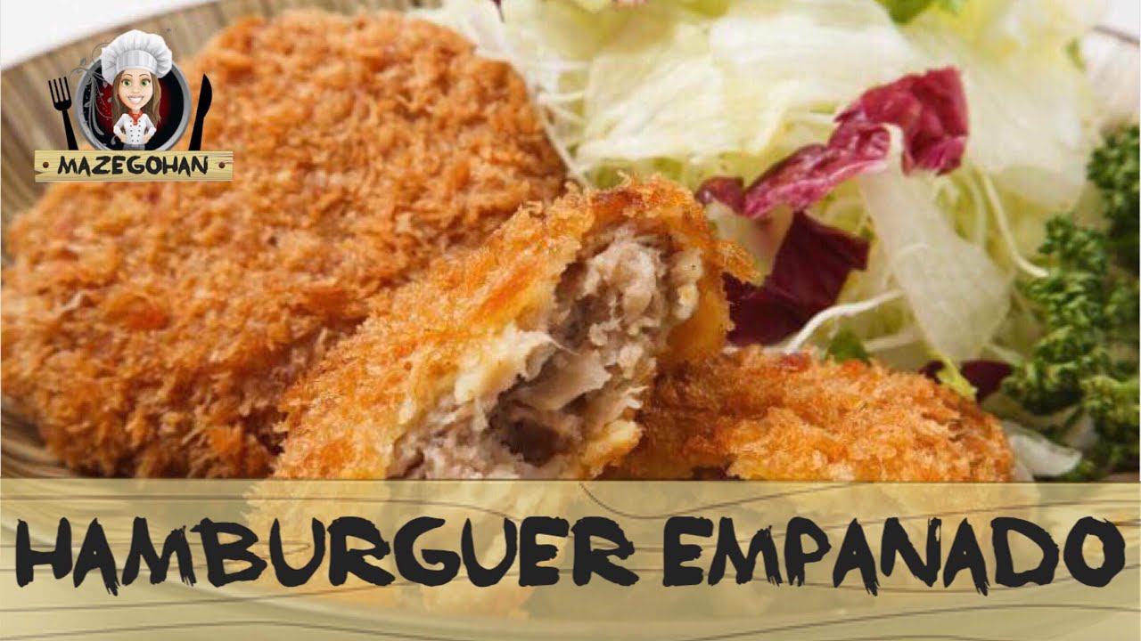 RECEITA DE HAMBURGUR EMPANADO DELICIOSO MENCHI KATSU