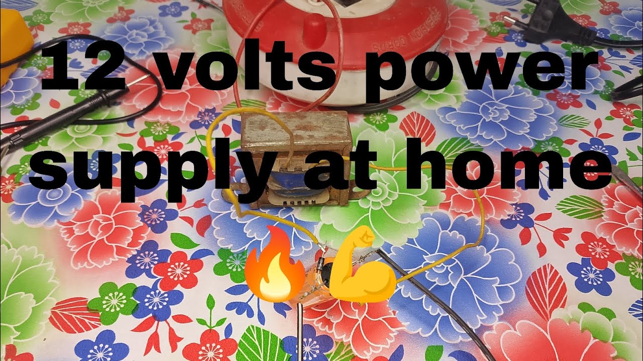 How to Make a 12V Power Supply at Home | Simple DIY Electronics