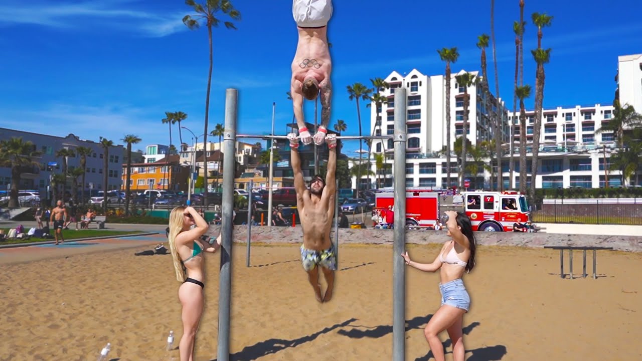 Олимпийские гимнасты захватят Muscle Beach на 24 ЧАСА!