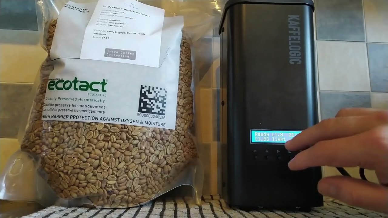 [Home Coffee Roast 03] COLOMBIA El Diviso Nestor Pink Bourbon Double Roast | Kaffelogic Nano 7