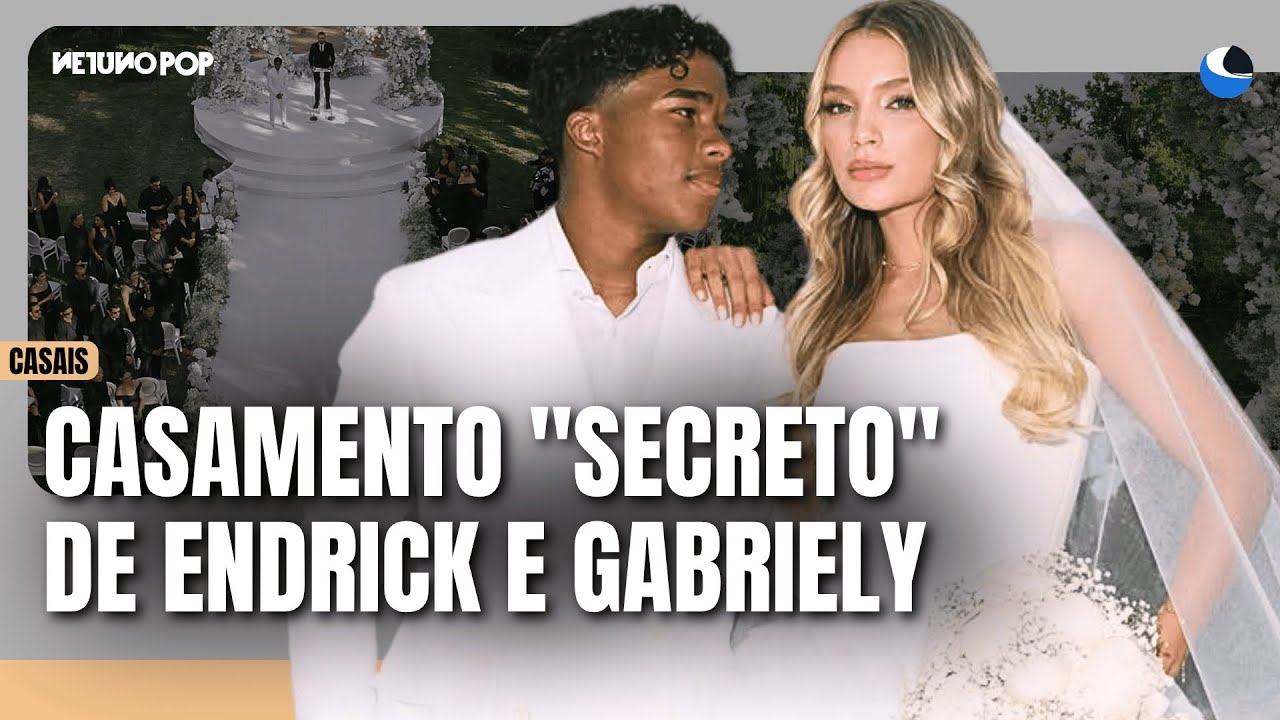 Casamento “secreto” de Endrick e Gabriely Miranda | Troca de alianças ao ar livre encanta em Madrid