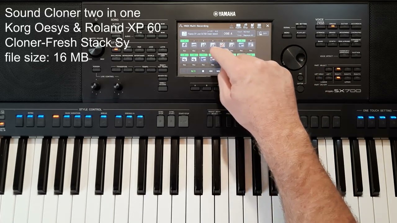 Fancy Flames of love is on a PSR SX700. Voice Expansion for Yamaha PSR & Genos.
