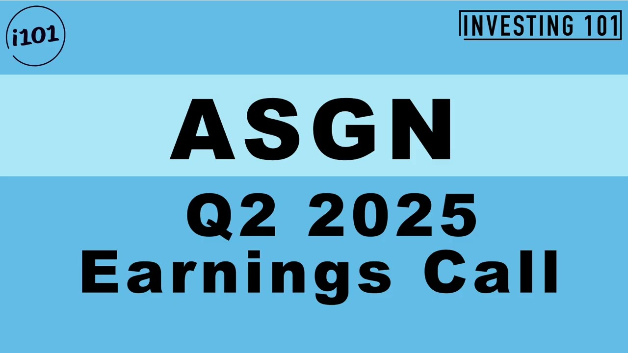ASGN Q2 2025 Earnings Call | July 23, 2025 | ASGN Q2 2025 Results