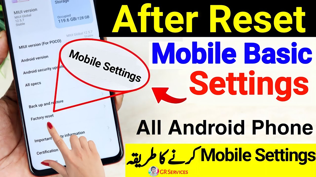 After Reset Mobile Best Settings | Mobile Basic Setting After Reset | Android Mobile Best Settings