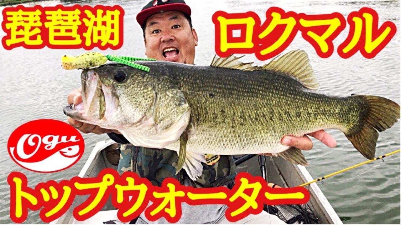 【9月の琵琶湖】ロクマルがポッパーに襲いかかる！トップウォーター バス釣り ラインスラック