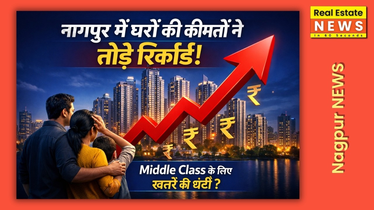 🚨 नागपुर में घरों की कीमतों ने तोड़े रिकॉर्ड! Middle Class के लिए खतरे की घंटी?