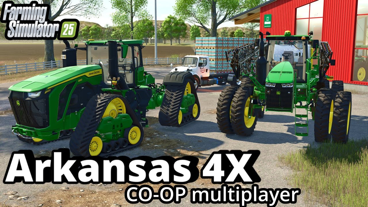 FS25… Кооперативный многопользовательский режим… С фермером Майком… Arkansas 4X EP 3