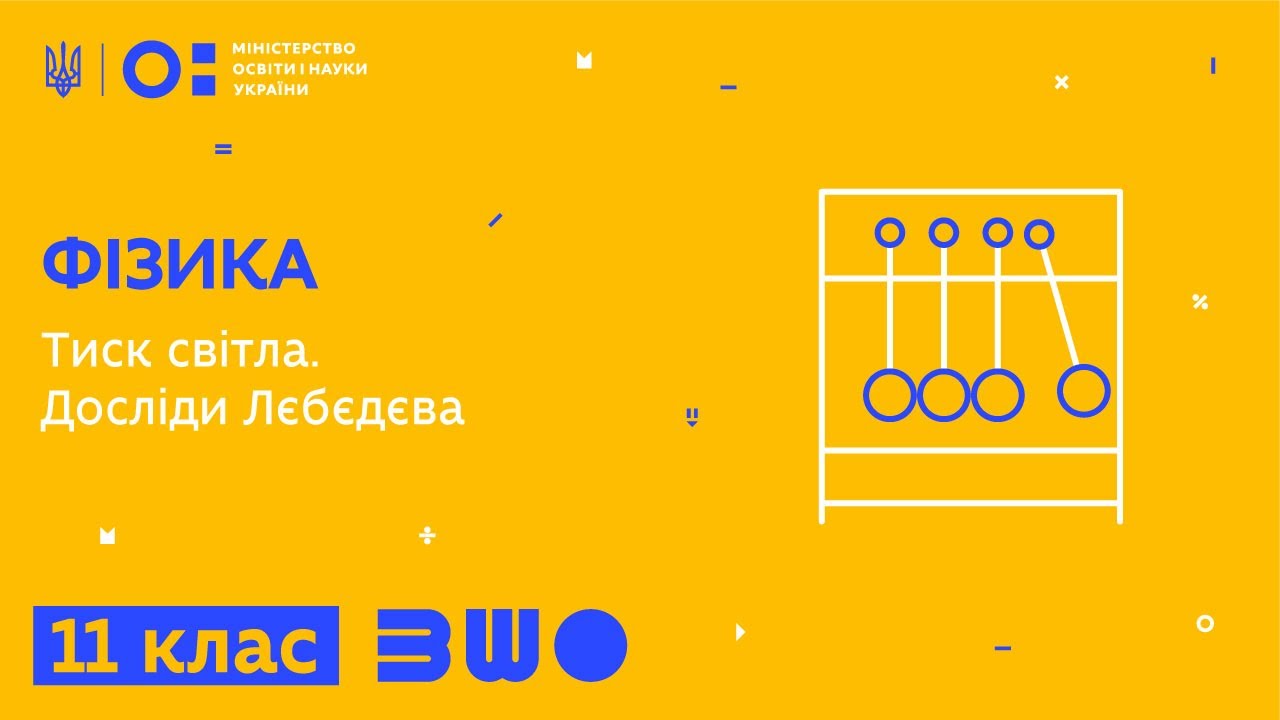 11 клас. Фізика. Тиск світла. Досліди Лєбєдєва