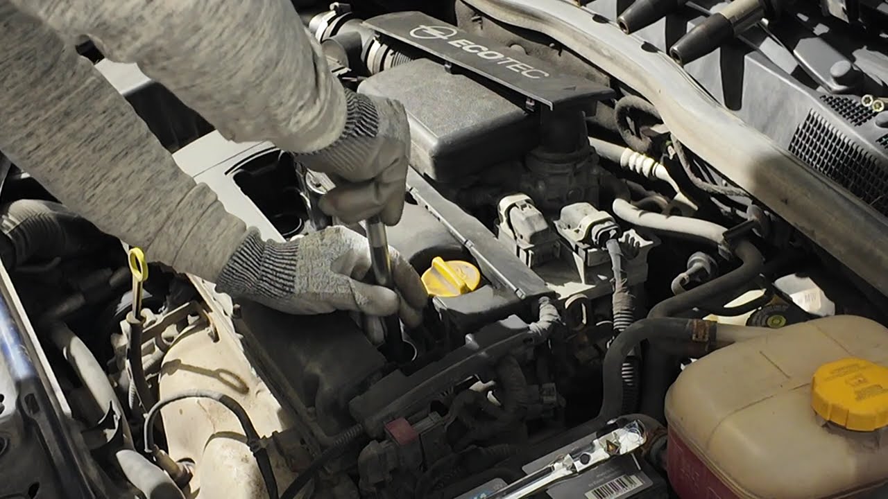 How to change spark plugs Opel / Vauxhall Astra H 1.6 2004 - 2009