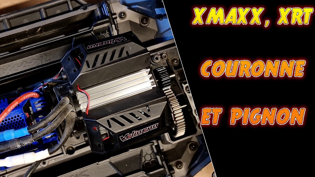Traxxas XRT et Xmaxx, remplacement PIGNON COURONNE