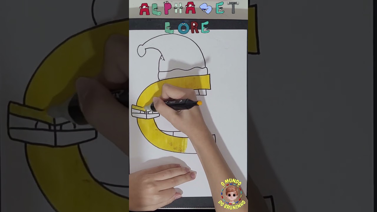 Alphabet Lore Natal 🎄 Maria Clara Desenha a Letra C para o Bruninho!  