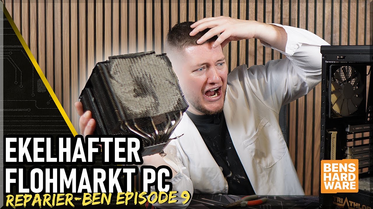 Extrem VERDRECKTEN GAMING PC vom FLOHMARKT für 100€ GEKAUFT! Kann ich das TEIL RETTEN? #REPARIERBEN