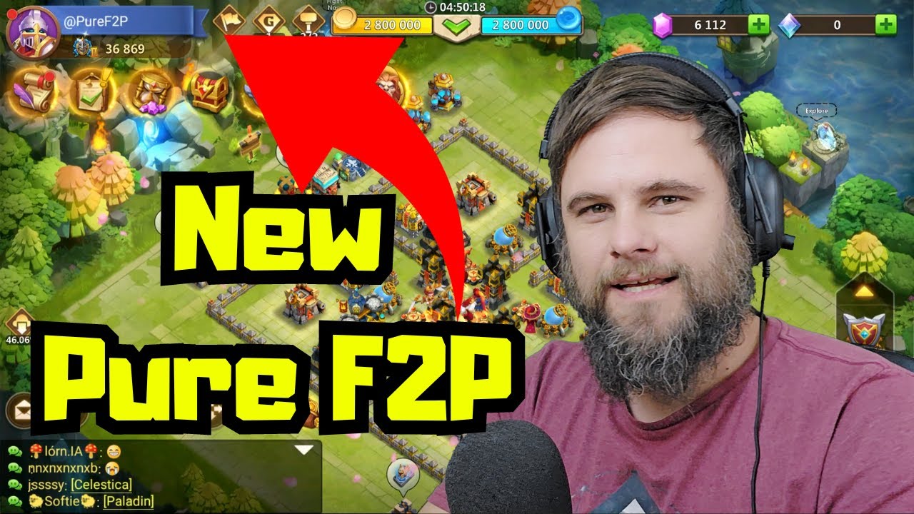 My Brand New Pure Free 2 Play Account | Castle Clash