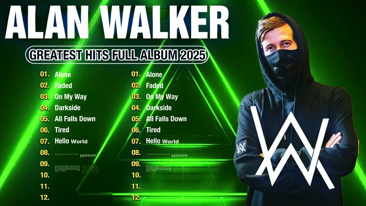 Alan Walker Greatest Hits Playlist 2025 - Alan Walker Remix 2025 - Best Of Alan Walker Full Album