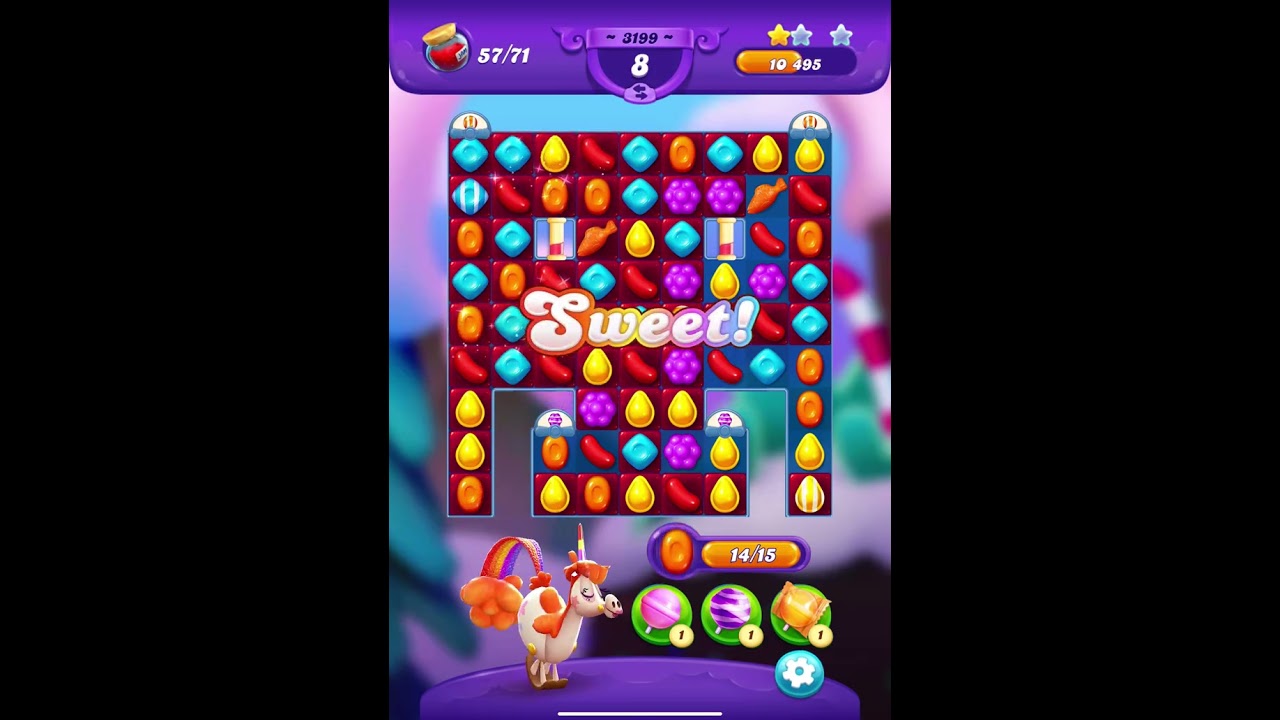 Classic level 3199, ⭐️⭐️ ranked No.4 #candycrushfriends. #candycrush #games 