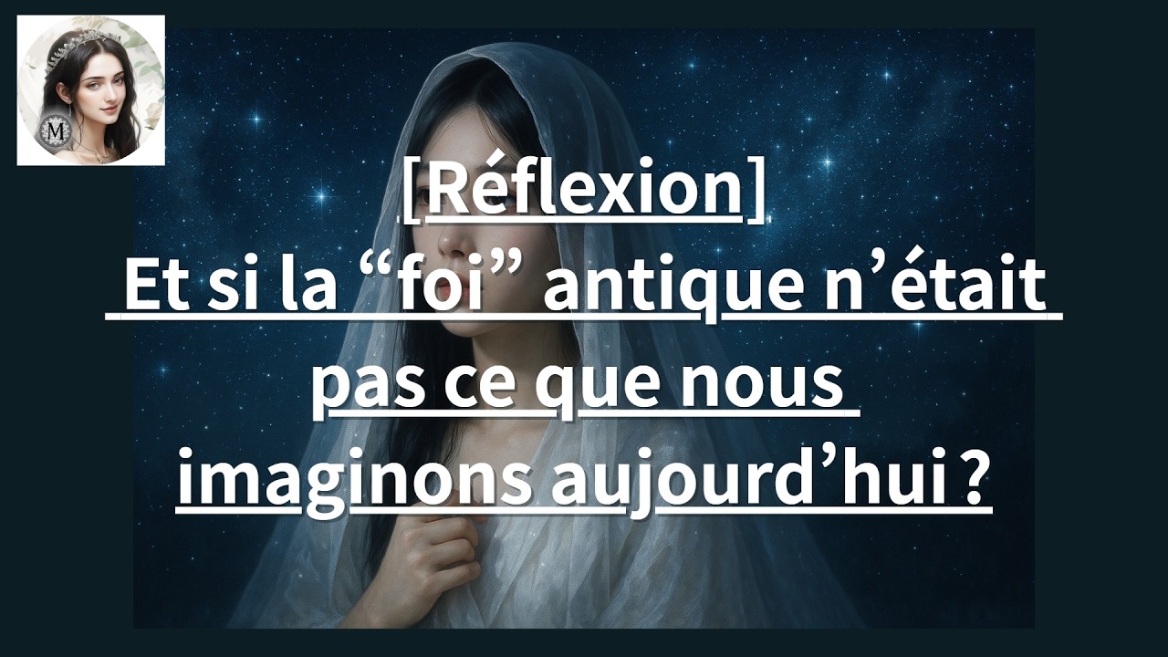 [Réflexion] Et si la “foi” antique n’était pas ce que nous imaginons aujourd’hui ?