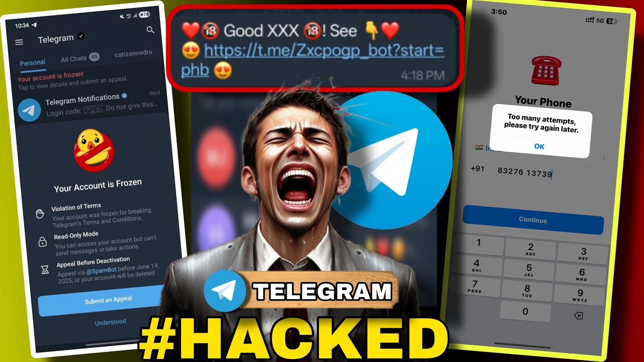  telegram hacked account recovery ll  telegram hack hai kaise pata kare #telegramhacked 